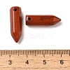 Natural Red Jasper Pointed Pendants G-C158-05I-3