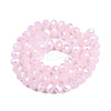 Electroplate Glass Beads Strands EGLA-A044-J8mm-B02-3