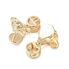 Brass Ice Pick Pinch Bails KK-C031-44G-2