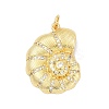 Brass Micro Pave Cubic Zirconia Pendants KK-H203-07G-1