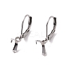 Tarnish Resistant 304 Stainless Steel Leverback Earring Findings X-STAS-G283-01P-1