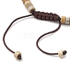 Natural Picture Jasper Braided Bead Bracelets BJEW-JB11114-04-4