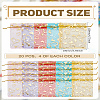 20Pcs 5 Colors Heart Printed Organza Bags OP-LP0001-10-2