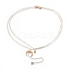 Brass Pendant Necklaces NJEW-JN02386-1