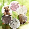240Pcs 4 Styles 2-Hole Flat Round Coconut Buttons BUTT-CA0001-10-6