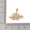 Brass Micro Pave Cubic Zirconia Pendants KK-E111-45A-G-3