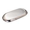 Non-Tarnish Oval 430 Stainless Steel Jewelry Display Plate STAS-P289-03P-2