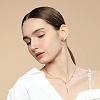4 Pair 4 Style Round Ring Alloy Dangle Stud Earrings for Women EJEW-FI0002-62-7