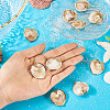 10Pcs Natural Shell Pendants PALLOY-TAC0204-6