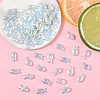 1 Strand Transparency Electroplate Glass Beads Strands GLAA-YW0004-90A-4