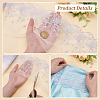 5 Yards Polyester Embroidery Shell Lace Ribbon OCOR-BC0006-66B-4