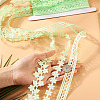 15Yards 3 Styles Polyester Hollow Leaf Ribbons OCOR-TA0002-79A-6