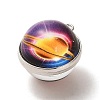 Galaxy Theme Luminous Glass Ball Pendants GLAA-D021-01P-03-2