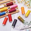 12Rolls 12 Colors Waxed Polyester Cord YC-SZ0001-03A-3