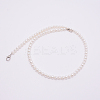 White Acrylic Round Beads Bag Handles FIND-TAC0006-24C-01-1