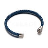 Leather Cord Braided Bracelet Making BJEW-E273-03-3
