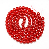 Baking Paint Glass Beads Strands X-DGLA-Q023-10mm-DB31-2