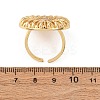 Adjustable Brass Micro Pave Cubic Zirconia Cuff Rings for Women RJEW-B139-06G-5