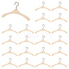 AHADEMAKER 30Pcs Miniature Wood Doll Clothes Hangers DOLL-GA0001-08-1