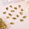 60Pcs 15 Styles Antique Golden Tone Alloy Pendants PALLOY-FH00026-4