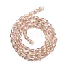 Transparent Electroplate Glass Beads Strands EGLA-A037-T6x8mm-B04-2