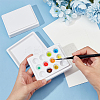Plastic Imitation Porcelain Watercolor Oil Palette TOOL-WH0053-37-3