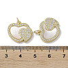 Brass Micro Pave Cubic Zirconia Pendants KK-G485-34H-G-3