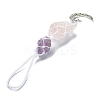 Nuggets Natural Gemstone Pocket Pendant Decorations HJEW-JM00994-01-3