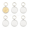 6Pcs Commemorative Coin Plastic Pendant Keychain Sets KEYC-FH0001-50-1