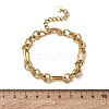 304 Stainless Steel Figaro Chains Bracelets for Women SA-CBA4051-10G-3