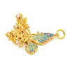 Rack Plating Brass Enamel Pendants KK-Z054-4G-03-2