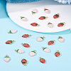 48Pcs 2 Colors Light Gold Plated Alloy Enamel Pendants FIND-LP0002-74-3