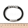 1Pc Braided Leather Cord Bracelets for Men BJEW-DJ0001-13-4