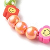 Opaque Acrylic Beads Stretch Bracelet Sets for Kids BJEW-JB06403-7