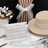 10 Yards Double Layer Polyester Pleated Lace Trim DIY-FG0006-46-5