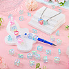 50Pcs 5 Styles UV Plating Rainbow Iridescent Acrylic Beads OACR-TA0004-93A-7