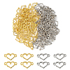 203Pcs Tibetan Style Alloy Hollow Connector Charms HEAR-YW0001-01AS-2