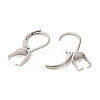 304 Stainless Steel Leverback Earring Findings STAS-U025-01P-02-2