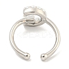 Rack Plating Brass Open Cuff Rings for Women RJEW-F162-01P-G-3