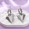 Heart Brass Hoop Earrings EJEW-D322-12P-02-1