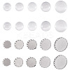 DIY Blank Dome 304 Stainless Steel Brooch Making Kit DIY-TA0009-60-1