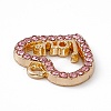 Alloy Rhinestone Pendants PALLOY-P287-02LG-03-3