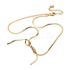 304 Stainless Steel Bowknot Pendant Necklaces for Women NJEW-K255-49G-4