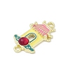 Alloy Enamel Chinese House Connector Charms PALLOY-R151-73G-01-2