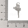 Rack Plating Brass & Clear Cubic Zirconia Pendants KK-S372-12P-3