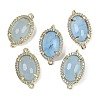 Natural Mixed Gemstone Faceted Oval Links G-B126-07G-2