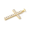 Brass Micro Pave Cubic Zirconia Pendants KK-P294-04G-2
