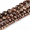 Baking Paint Glass Beads Strands DGLA-N003-8mm-B06-2