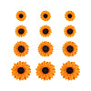 100Pcs 4 Style Resin Cabochons CRES-CD0001-01-1