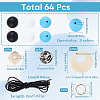 DIY Silicone Beads Bulk Pendant Bracelet Making Kit DIY-SC0024-67-2